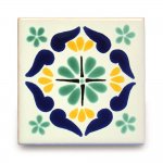 メキシコタイル柄 メキシコタイル柄 100角