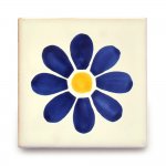 メキシコタイル柄・花 メキシコタイル柄 100角・花