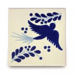 メキシコタイル柄・鳥 メキシコタイル柄 100角・鳥