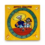 メキシコタイル柄・死者の日(ドクロ) メキシコタイル柄 100角・死者の日(ドクロ)