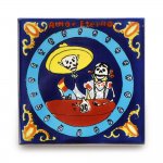 メキシコタイル柄・死者の日(ドクロ) メキシコタイル柄 100角・死者の日(ドクロ)