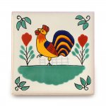 メキシコタイル柄・鶏 メキシコタイル柄 100角・鶏