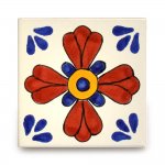 メキシコタイル柄 メキシコタイル柄 100角