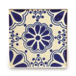 メキシコタイル柄 メキシコタイル柄 100角・青