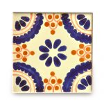 メキシコタイル柄 メキシコタイル柄 100角