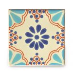 メキシコタイル柄 メキシコタイル柄 100角・水色