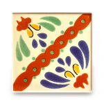 メキシコタイル柄 メキシコタイル柄 100角・セパレート花