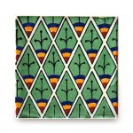 メキシコタイル柄 100角・ピーコック緑 メキシコタイル柄 100角・ピーコック緑