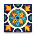 メキシコタイル柄 メキシコタイル柄 110角