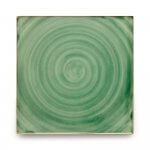 メキシコタイル無地・グリーン(渦) メキシコタイル無地・グリーン(渦)