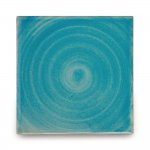 メキシコタイル無地・水色(渦) メキシコタイル無地・水色(渦)