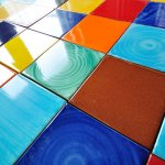 メキシコタイル100角・無地ランダム