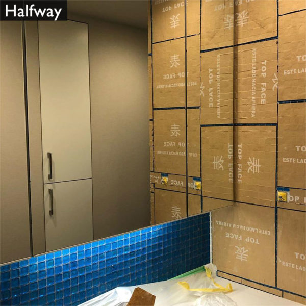 洗面所:モザイクタイルDIY