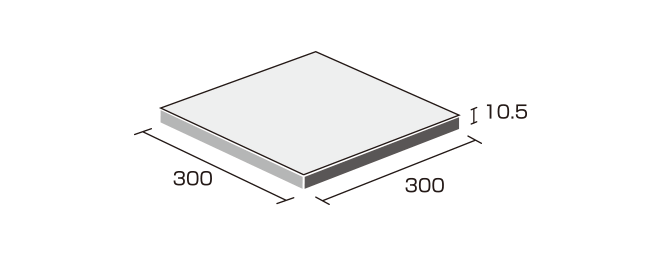 床タイル「ナチュラル(NAT)」形状図:300角