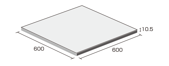 床タイル「ナチュラル(NAT)」形状図:600角