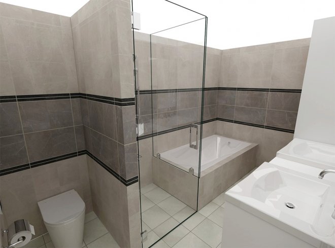 自由設計バスルーム:ベーシックプラン・デザイン例