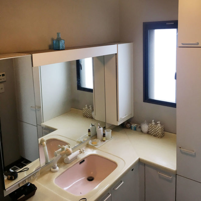 洗面所リモデル<ビフォー>