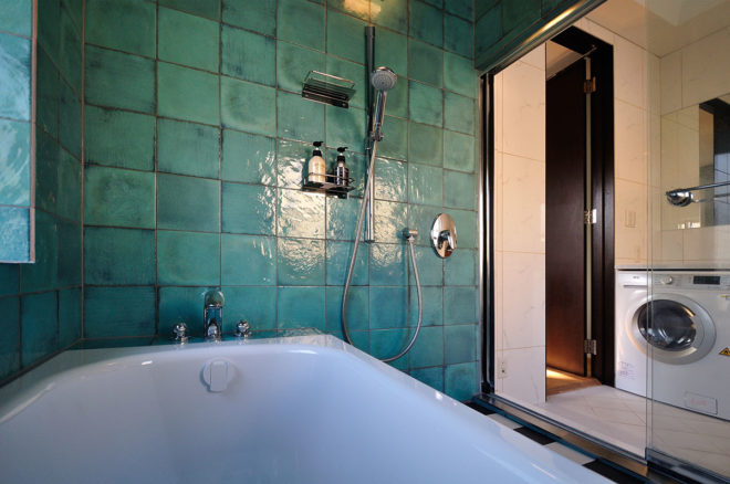 海外のようなバスルーム空間