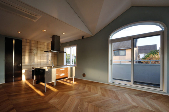 無垢フローリングのLDK