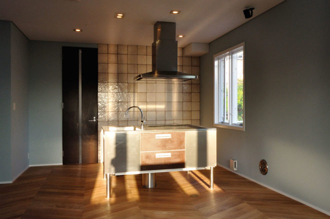 キッチンバックのタイル