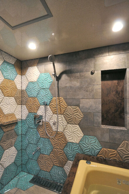 マンションバスルームのリノベーション(wedi自由設計)