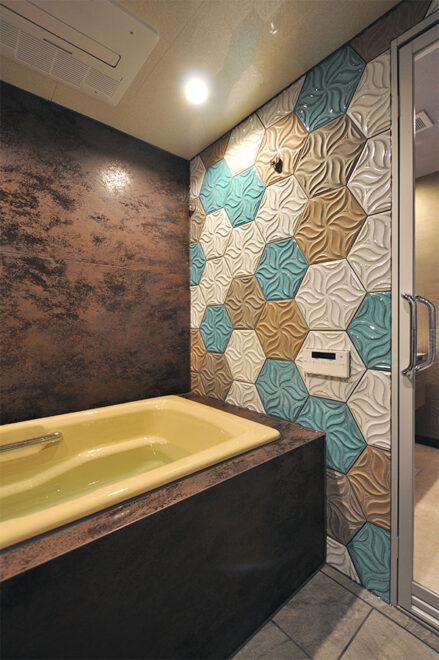 マンションバスルームのリノベーション(wedi自由設計)