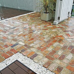 バーミンガムオレンジ・敷きレンガ施工例