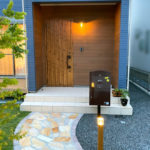 戸建用 宅配ボックス「ブライズボックス」口コミ/ショコラ(BL-CH):ポール施工