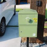 戸建用 宅配ボックス「ブライズボックス」口コミ/グリーン(BS-G):ポール施工