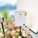 戸建用 宅配ボックス「ブライズボックス」口コミ/アイボリー(BS-Iv):ポール施工