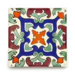 メキシコタイル柄 100角