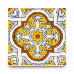 メキシコタイル柄 100角