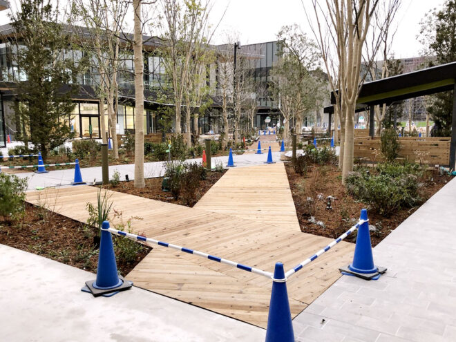 エステックウッド施工直後