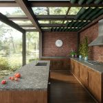 海外事例 シーザーストーン・アイランドキッチン施工事例